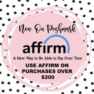 Alternate Option to Pay for your Purchases! Affirm Payment Arrangements Accepted